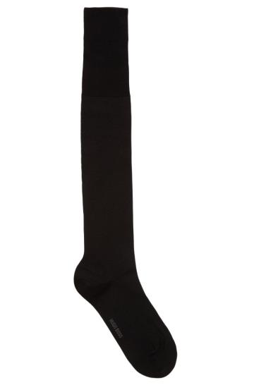 Skarpety BOSS Knee Length Czarne Męskie (Pl90780)